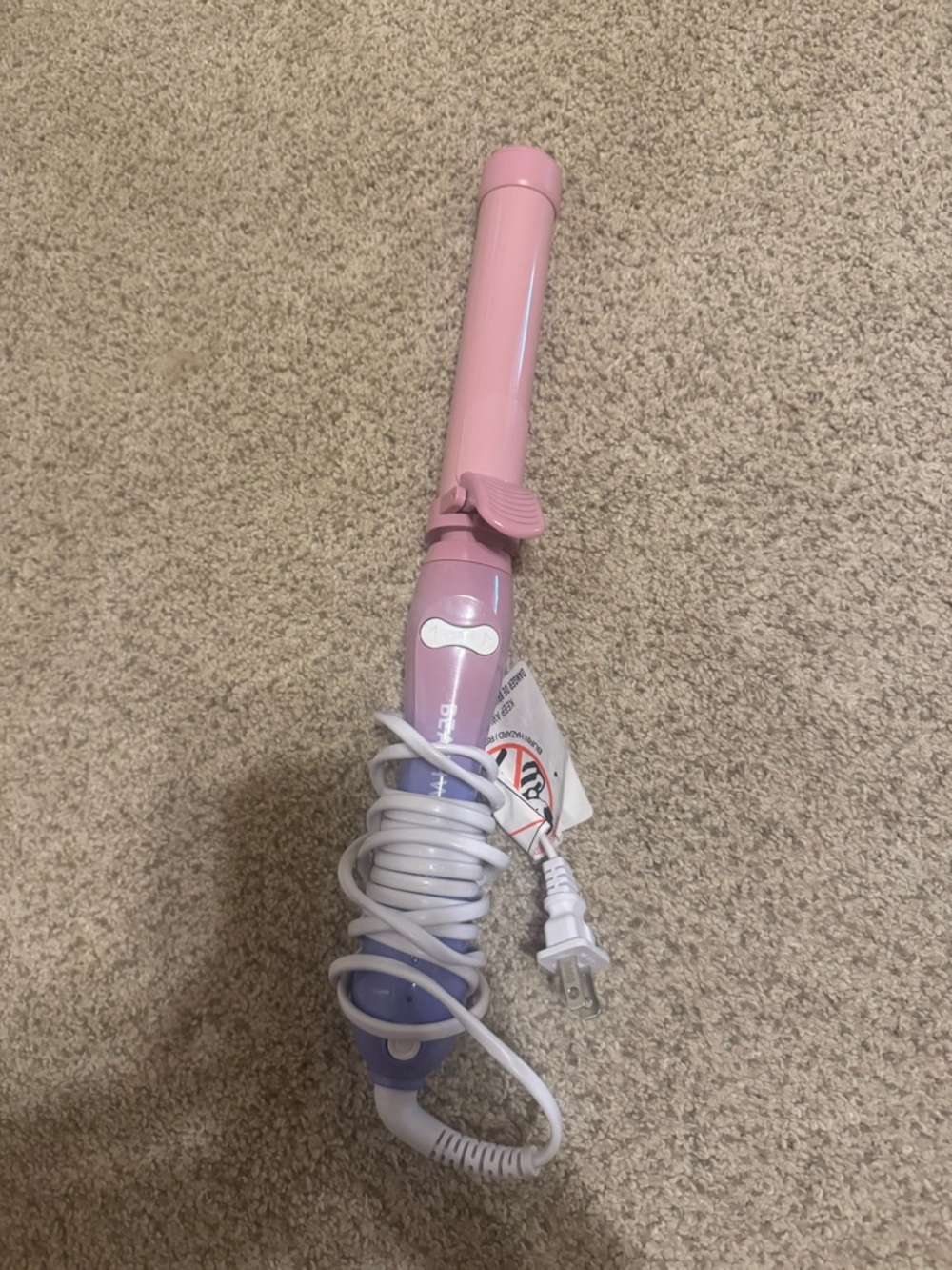 Pink Ceramic Curling Wand